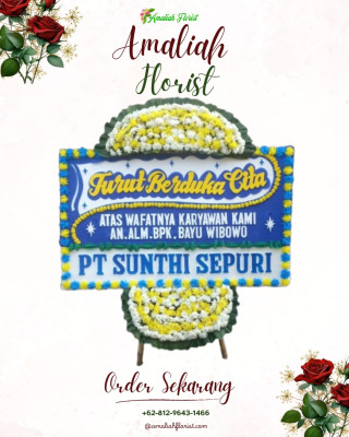 Papan Bunga Duka di Sadang Serang